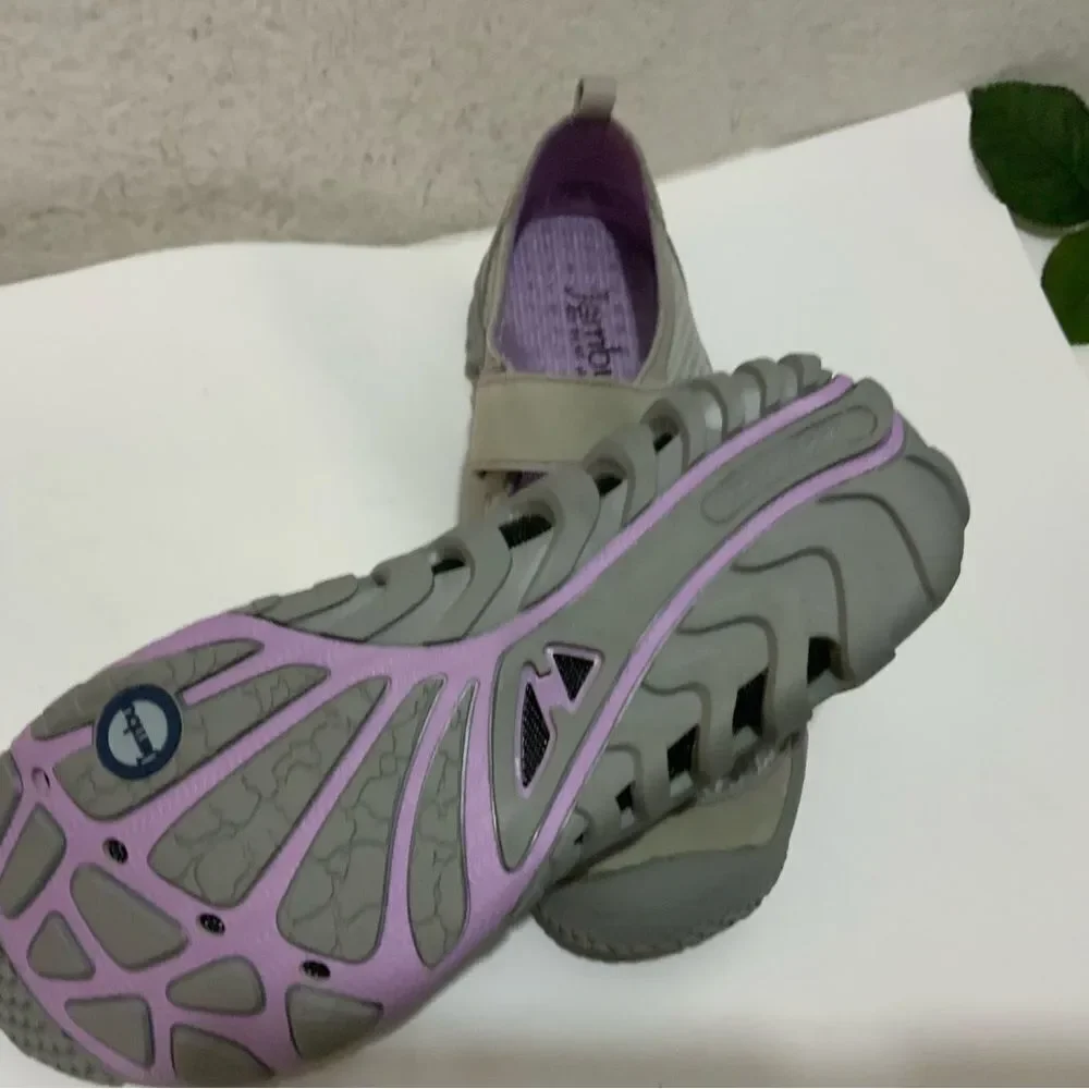 NEW Womens Jambu Pathfinder Mary Jane Shoes Light Gray Purple Retail $99